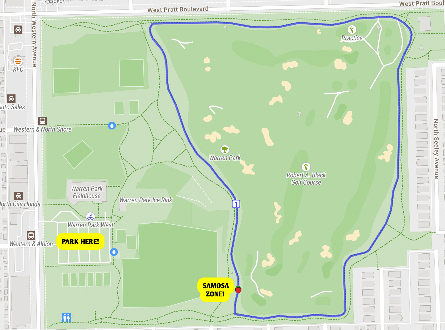 Map of race course